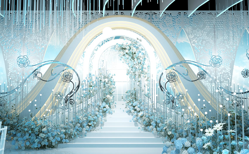 湖州釡香烙馍村水晶厅效果展示